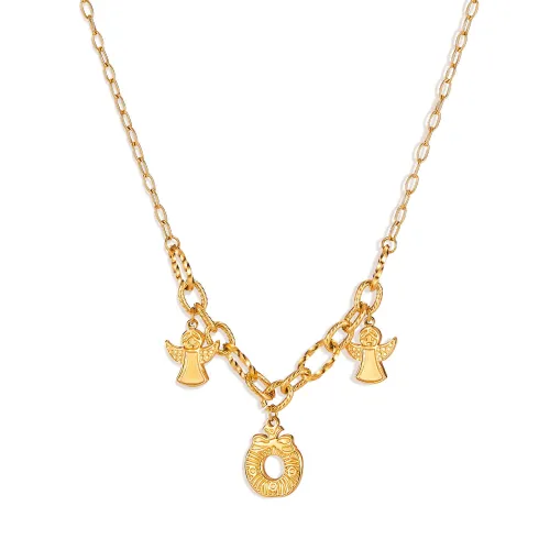Wholesale Stainless Steel Cherub Necklace