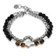 Wholesale Stainless Steel Cross Double Stacked Bracelet
