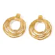Wholesale Stainless Steel Gold 5 Circles Earrings