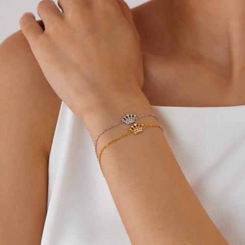 Wholesale Stainless Steel Crown Bracelet
