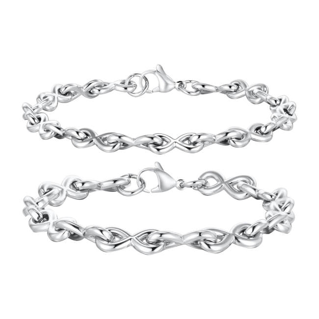 Wholesale Stainless Steel Men Infinity Link Bracelet