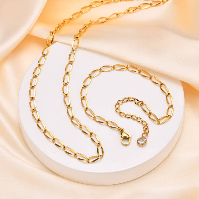 Wholesale Stainless Steel Necklace Bracelet Set