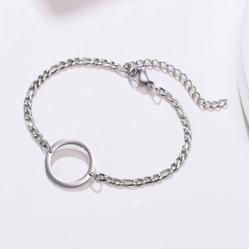 Wholesale Stainless Steel Mens Circle Link Bracelet