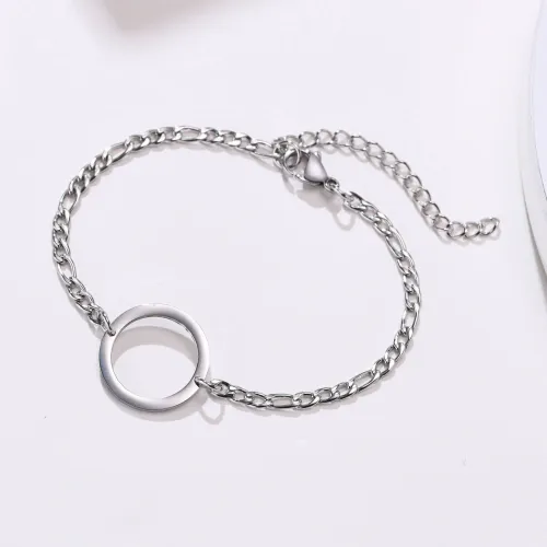 Wholesale Stainless Steel Mens Circle Link Bracelet