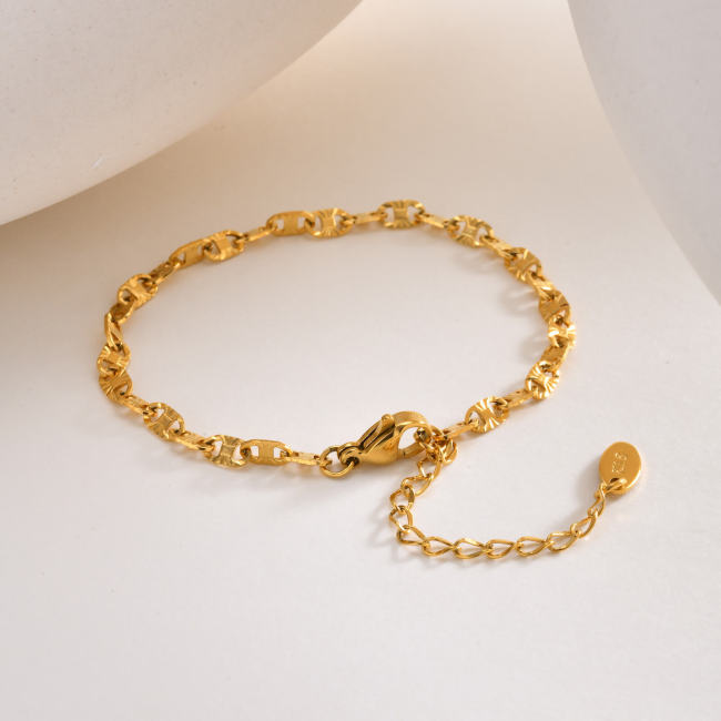Wholesale Stainless Steel Marina Link Chain Bracelet