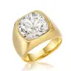 Wholesale Stainless Steel White Glass Ring