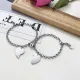 Wholesale Stainless Steel Heart Couple Magnet Bracelet