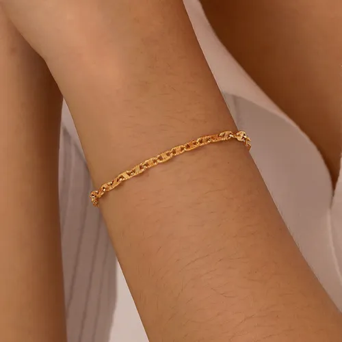 Wholesale Stainless Steel Marina Link Chain Bracelet