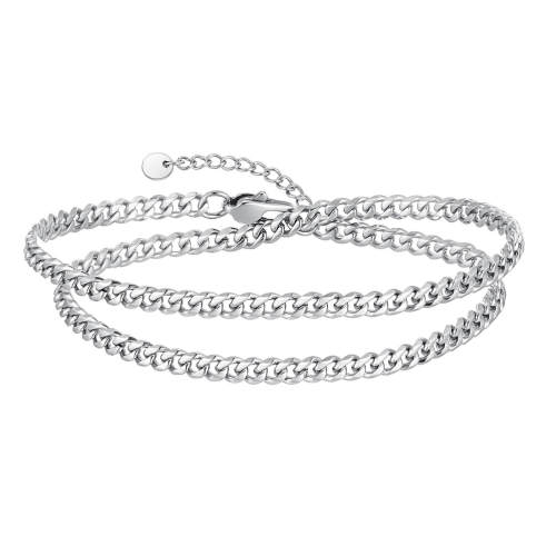 Wholesale Stainless Steel Double Stacked Bracelet