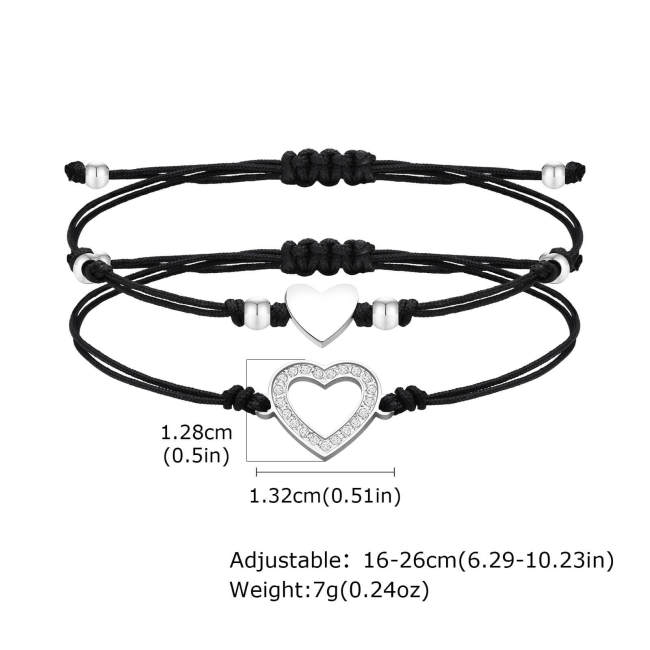 Wholesale Stainless Steel Mother and Daughter Bracelets