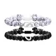 Wholesale Stainless Steel Beaded Couple Bracelet