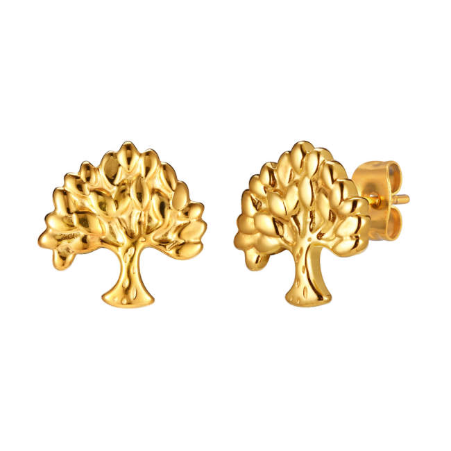 Wholesale Stainless Steel Tree of Life Earrings