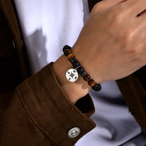 Wholesale Agate Tiger Eye Stone Beaded Bracelet
