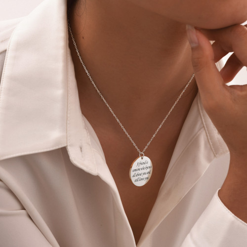 Wholesale Stainless Steel Friends Necklace
