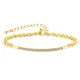 Wholesale Copper Women's Zirconia Gold Bracelet