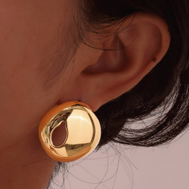 Wholesale Stainless Steel Large Stud Earrings