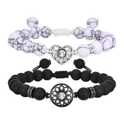 Wholesale Stainless Steel Beaded Couple Bracelet