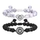 Wholesale Stainless Steel Beaded Couple Bracelet