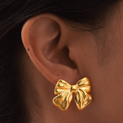 Wholesale Stainless Steel Ribbon Earrings