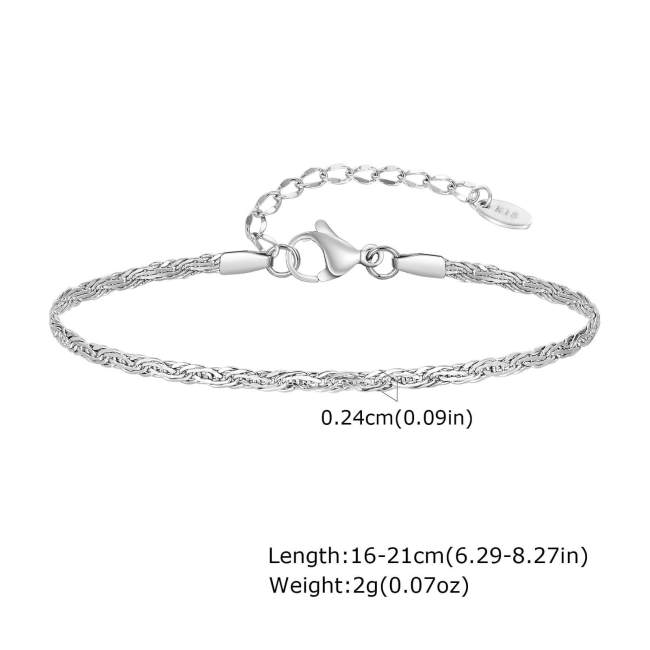 Wholesale Stainless Steel Woven Handmade Chain