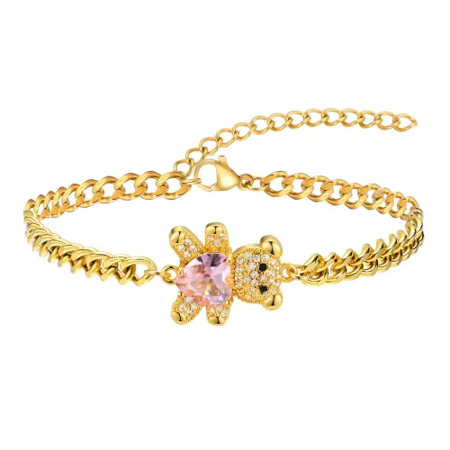 Wholesale Bear Gold Copper Bracelet