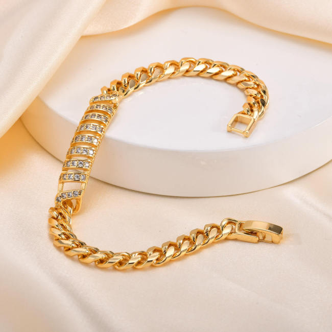 Wholesale Copper Cuban Chain Bracelet