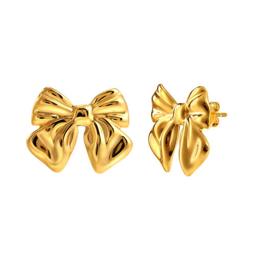 Wholesale Stainless Steel Ribbon Earrings