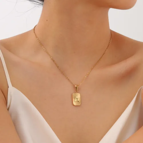 Wholesale Stainless Steel Alphabet Pendant