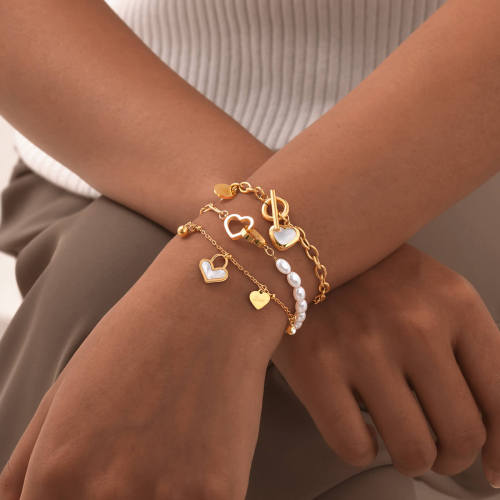 Wholesale Stainless Steel Women Bracelet with Love