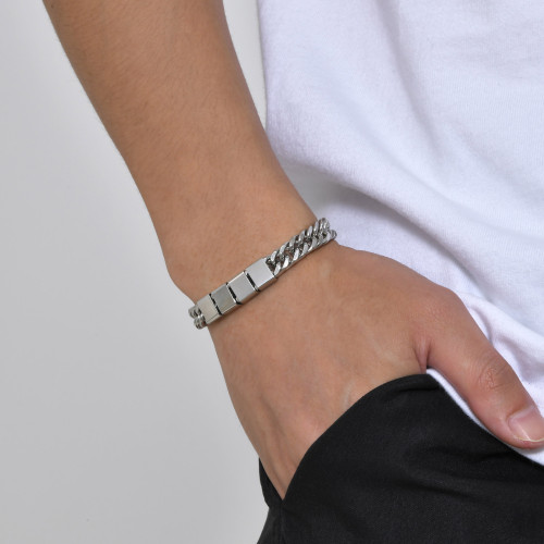 Wholesale Stainless Steel DIY Cuban Link Bracelet