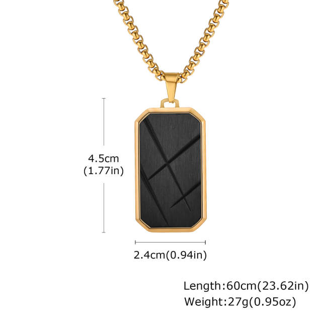Wholesale Stainless Steel Geometric Chocolate Pendant