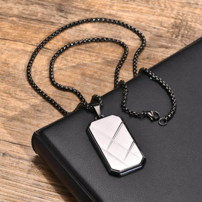 Wholesale Stainless Steel Geometric Chocolate Pendant