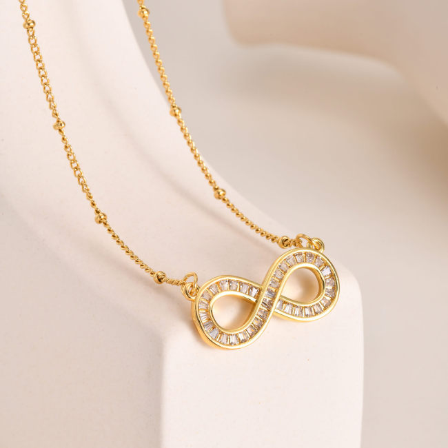 Wholesale Copper Infinity Pendant Necklace