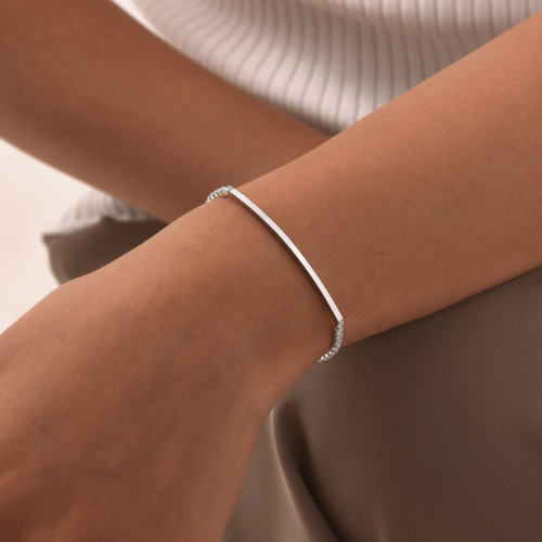 Wholesale Stainless Steel Tennis Bar Bracelet