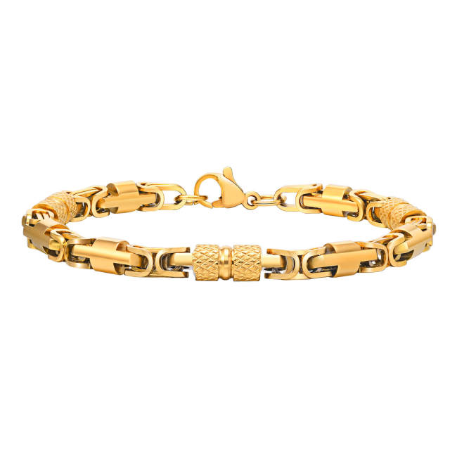 Wholesale Stainless Steel Byzantine Chain Bracelet
