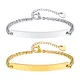 Wholesale Stainless Steel Blank Curved Tag Bracelet