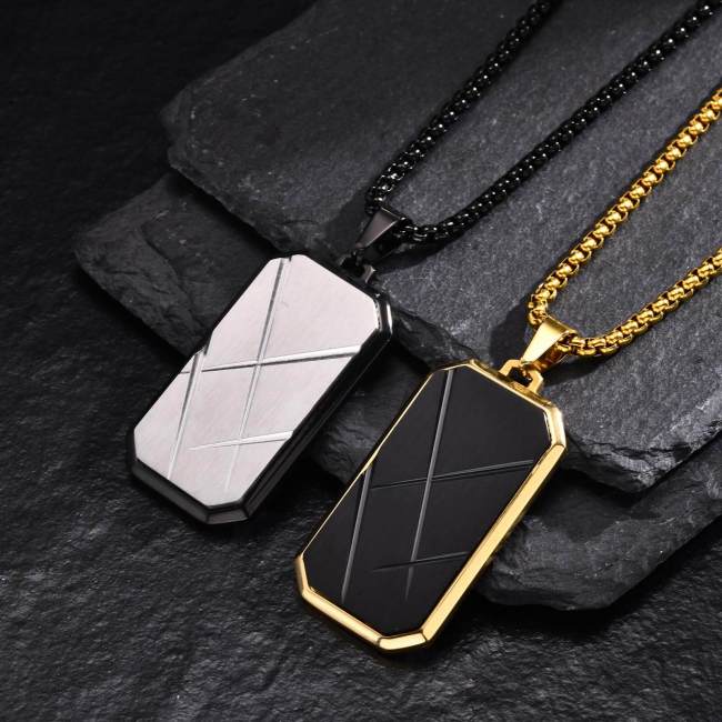 Wholesale Stainless Steel Geometric Chocolate Pendant