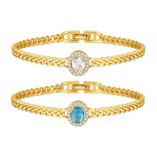 Wholesale Women Copper Zirconia Bracelet