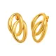 Wholesale Stainless Steel Double Oval Earrings
