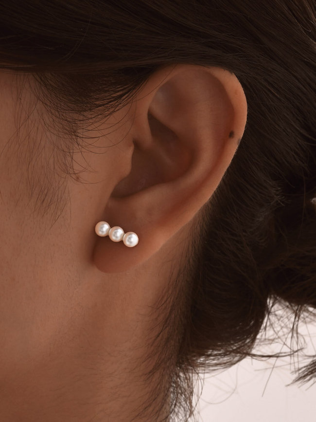 Wholesale Copper Imitation Pearl Earrings