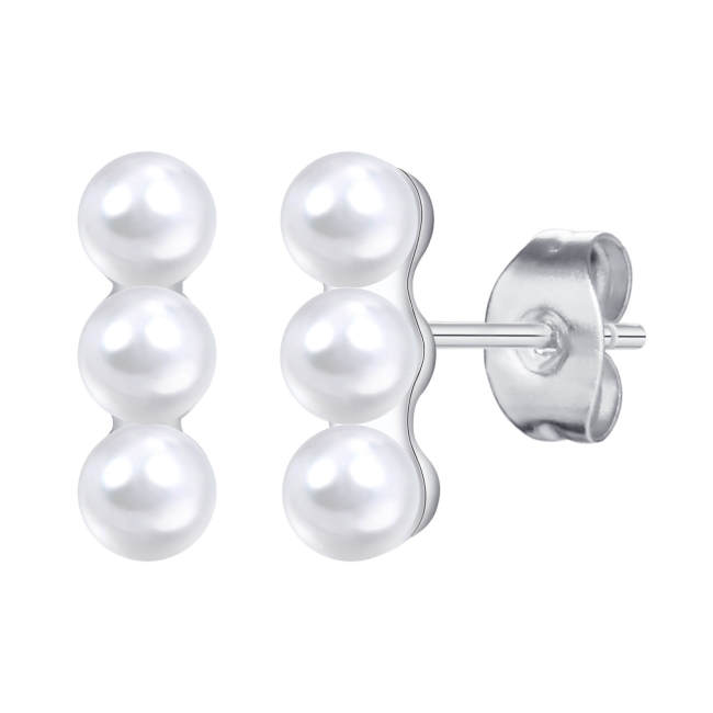 Wholesale Copper Imitation Pearl Earrings