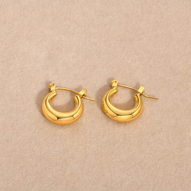 Wholesale Stainless Steel Fashion Golden Earrings