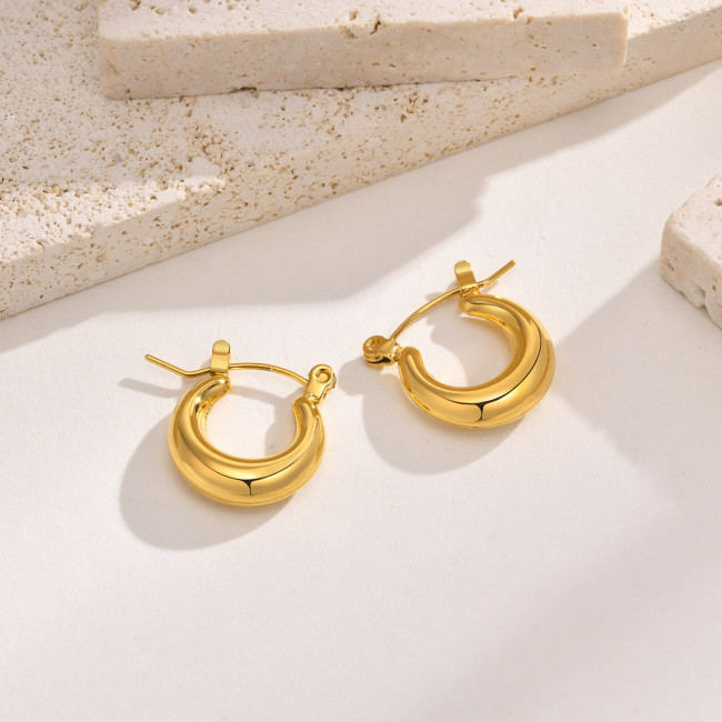 Wholesale Stainless Steel Fashion Golden Earrings