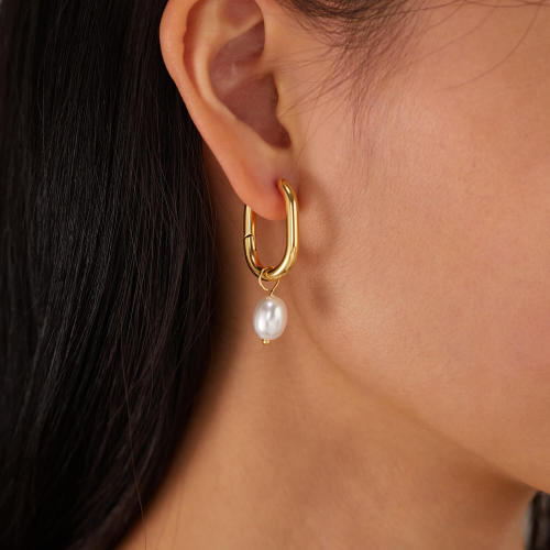 Wholesale Stainless Steel Earring with Pearl