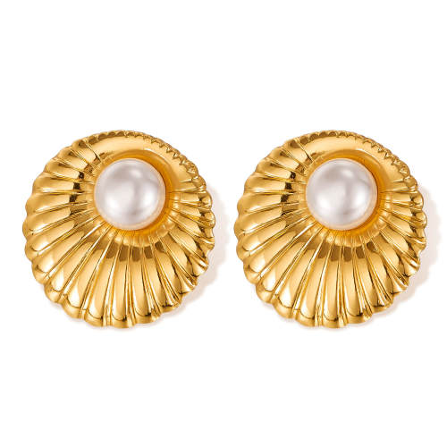 Wholesale Stainless Steel and Pearl Earrings