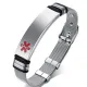Wholesale Stainless Steel Engravable Medical Mesh Bracelet