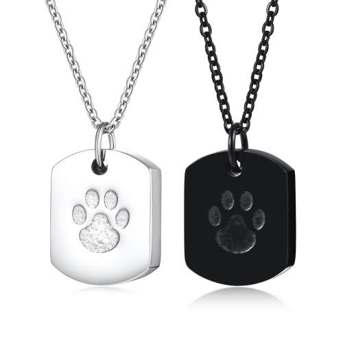 Wholesale Stainless Steel Dog Paw Urn Pendant