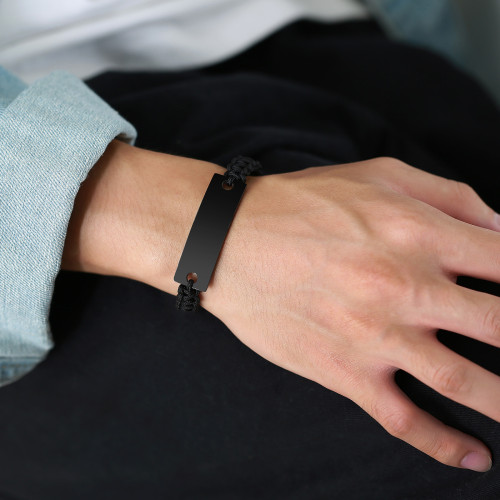 Wholesale Stainless Steel Blank Engravable Couple Bracelets