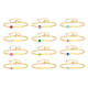 Wholesale Stainless Steel Engravable Birthstone Paperclip Bracelet