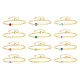 Wholesale Stainless Steel Engravable Birthstone Paperclip Bracelet